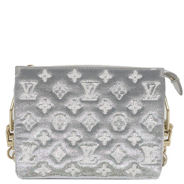 ルイヴィトン LOUIS VUITTON クッサン BB M59599 シルバー ラムスキン 2WAYバッグ ゴールド金具 ショルダー ハンドバッグ