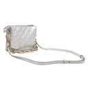 ルイヴィトン LOUIS VUITTON クッサン BB M59599 シルバー ラムスキン 2WAYバッグ ゴールド金具 ショルダー ハンドバッグ