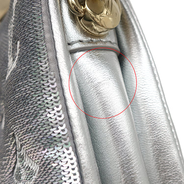 ルイヴィトン LOUIS VUITTON クッサン BB M59599 シルバー ラムスキン 2WAYバッグ ゴールド金具 ショルダー ハンドバッグ