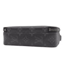 ルイヴィトン LOUIS VUITTON アルファ ウエアラブル ウォレット M81260 モノグラムエクリプス レザー モノグラムエクリプスキャンバス ショルダーバッグ シルバー金具 グレー