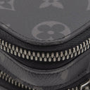 ルイヴィトン LOUIS VUITTON アルファ ウエアラブル ウォレット M81260 モノグラムエクリプス レザー モノグラムエクリプスキャンバス ショルダーバッグ シルバー金具 グレー