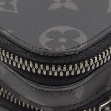 ルイヴィトン LOUIS VUITTON アルファ ウエアラブル ウォレット M81260 モノグラムエクリプス レザー モノグラムエクリプスキャンバス ショルダーバッグ シルバー金具 グレー