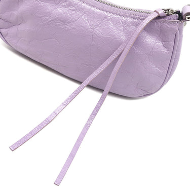 バレンシアガ BALENCIAGA ルカゴール XS 695814 5304 0 203437 パープル レザー ショルダーバッグ シルバー金具 Le Cagole チェーンショルダー