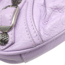 バレンシアガ BALENCIAGA ルカゴール XS 695814 5304 0 203437 パープル レザー ショルダーバッグ シルバー金具 Le Cagole チェーンショルダー