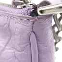 バレンシアガ BALENCIAGA ルカゴール XS 695814 5304 0 203437 パープル レザー ショルダーバッグ シルバー金具 Le Cagole チェーンショルダー
