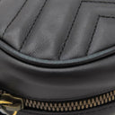 グッチ GUCCI スモール カメラバッグ 447632 ブラック レザー シェブロンキルティングレザー ショルダーバッグ ゴールド金具 キルティングショルダー