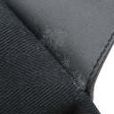 エルメス HERMES ヴァルパライソ PM ブラック トワルシェブロン レザー ハンドバッグ シルバー金具 黒 キャンバス