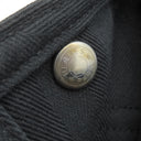 エルメス HERMES ヴァルパライソ PM ブラック トワルシェブロン レザー ハンドバッグ シルバー金具 黒 キャンバス