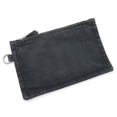 エルメス HERMES ヴァルパライソ PM ブラック トワルシェブロン レザー ハンドバッグ シルバー金具 黒 キャンバス