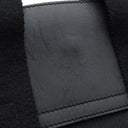 エルメス HERMES ヴァルパライソ PM ブラック トワルシェブロン レザー ハンドバッグ シルバー金具 黒 キャンバス