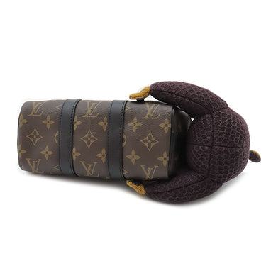 ルイヴィトン LOUIS VUITTON キーポルXS モンキー M80118 モノグラム モノグラムキャンバス 2WAYバッグ ブラック金具 茶 ハンドバッグ ショルダー