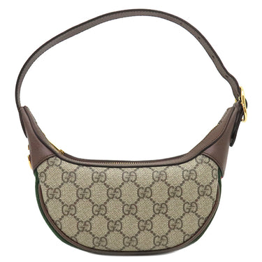 グッチ GUCCI オフディア GG ミニ バッグ 658551 ベージュ×エボニー GGスプリームキャンバス ショルダーバッグ ゴールド金具 ウェブストライプ