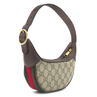 グッチ GUCCI オフディア GG ミニ バッグ 658551 ベージュ×エボニー GGスプリームキャンバス ショルダーバッグ ゴールド金具 ウェブストライプ