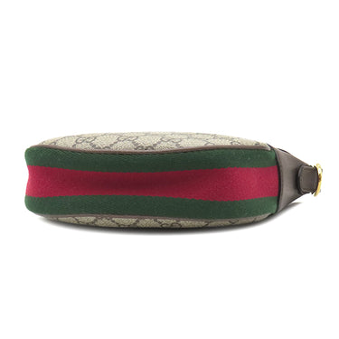 グッチ GUCCI オフディア GG ミニ バッグ 658551 ベージュ×エボニー GGスプリームキャンバス ショルダーバッグ ゴールド金具 ウェブストライプ