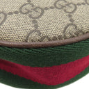 グッチ GUCCI オフディア GG ミニ バッグ 658551 ベージュ×エボニー GGスプリームキャンバス ショルダーバッグ ゴールド金具 ウェブストライプ
