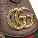 グッチ GUCCI オフディア GG ミニ バッグ 658551 ベージュ×エボニー GGスプリームキャンバス ショルダーバッグ ゴールド金具 ウェブストライプ