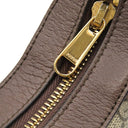 グッチ GUCCI オフディア GG ミニ バッグ 658551 ベージュ×エボニー GGスプリームキャンバス ショルダーバッグ ゴールド金具 ウェブストライプ