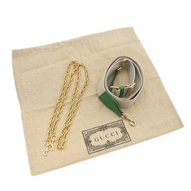 グッチ GUCCI GGマトラッセ 702229 グリーン レザー ショルダーバッグ ゴールド金具 緑 チェーンショルダー ダブルG