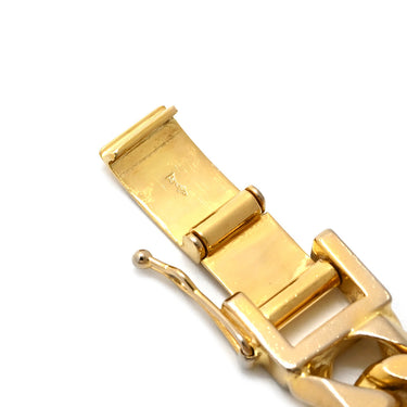 喜平 KIHEI K18 18金 21.3cm 100.3g 6面 ダブル Ｗ イエローゴールド K18YG ブレスレット 造幣局検定マーク 特大 ※ショッピングローン対応していません