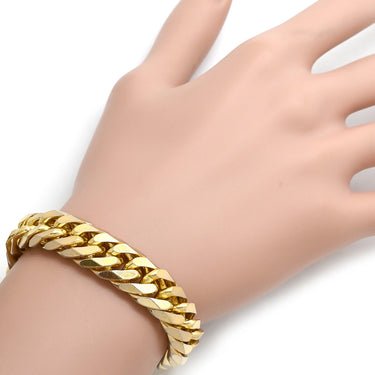 喜平 KIHEI K18 18金 21.3cm 100.3g 6面 ダブル Ｗ イエローゴールド K18YG ブレスレット 造幣局検定マーク 特大 ※ショッピングローン対応していません