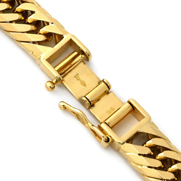 喜平 KIHEI K18 18金 17.8cm 30.3g 8面 トリプル イエローゴールド K18YG ブレスレット 造幣局検定マーク ショッピングローン対応していません