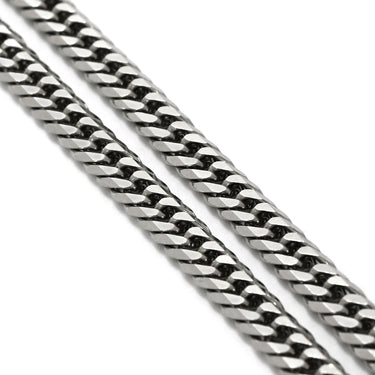 喜平 KIHEI pt1000 50cm 31.0g 6面 ダブル Ｗ プラチナシルバー Pt1000 ネックレス 造幣局検定マーク ※ショッピングローン対応していません。