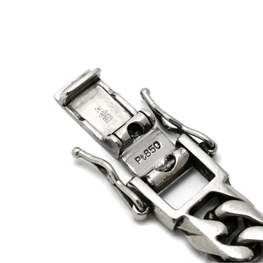 喜平 KIHEI PT850 21.5cm 69.8g 6面 ダブル Ｗ プラチナシルバー Pt850 ブレスレット 造幣局検定マーク ※ショッピングローン対応していません