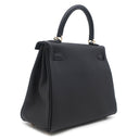 エルメス HERMES ケリー25 内縫い ブラック トゴ 2WAYバッグ シャンパンゴールド金具 新品 未使用 黒 ショルダー ハンドバッグ