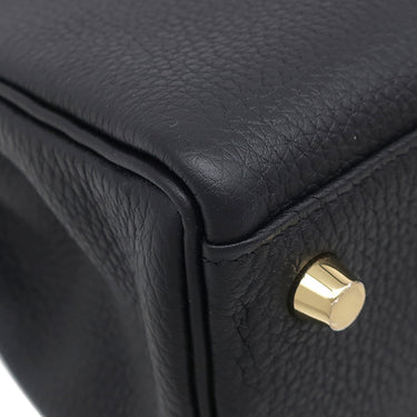 エルメス HERMES ケリー25 内縫い ブラック トゴ 2WAYバッグ シャンパンゴールド金具 新品 未使用 黒 ショルダー ハンドバッグ