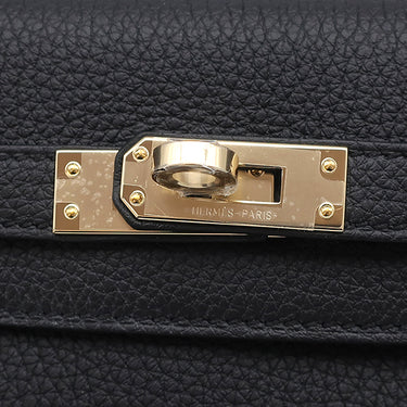 エルメス HERMES ケリー25 内縫い ブラック トゴ 2WAYバッグ シャンパンゴールド金具 新品 未使用 黒 ショルダー ハンドバッグ