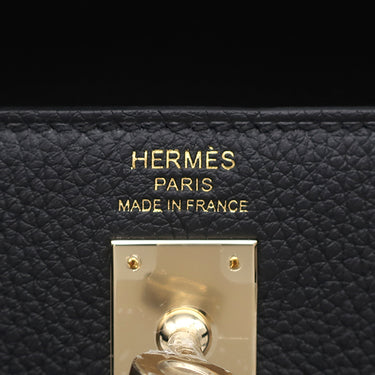 エルメス HERMES ケリー25 内縫い ブラック トゴ 2WAYバッグ シャンパンゴールド金具 新品 未使用 黒 ショルダー ハンドバッグ