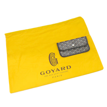 ゴヤール GOYARD サンルイPM AMALOUISPM01 ブラック PVCコーティングキャンバス ゴヤールディンキャンバス シュヴロッシュカーフスキン トートバッグ シルバー金具 SAC SAINT LOUIS PM ヘリンボーン 黒 リバーシブル