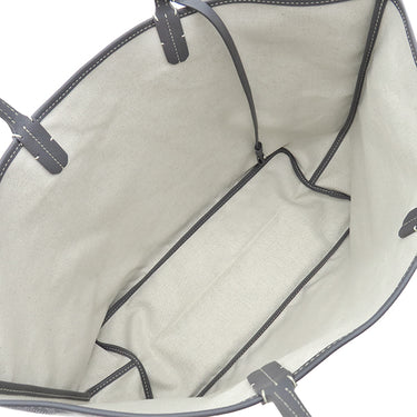 ゴヤール GOYARD サンルイ PM STLOUIPMLTY51CL51P グレー PVCコーティングキャンバス ゴヤールディンキャンバス シュヴロッシュカーフスキン トートバッグ シルバー金具 SAC SAINT LOUIS PM リバーシブル ヘリンボーン