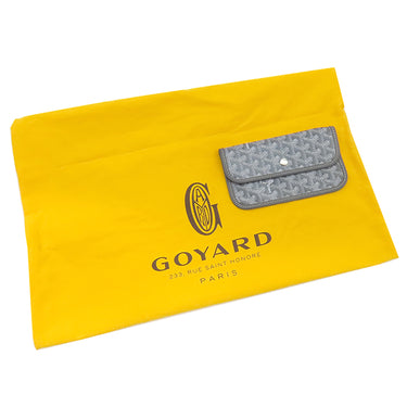 ゴヤール GOYARD サンルイ PM STLOUIPMLTY51CL51P グレー PVCコーティングキャンバス ゴヤールディンキャンバス シュヴロッシュカーフスキン トートバッグ シルバー金具 SAC SAINT LOUIS PM リバーシブル ヘリンボーン