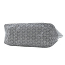 ゴヤール GOYARD サンルイ PM グレー PVCコーティングキャンバス ゴヤールディンキャンバス シュヴロッシュカーフスキン トートバッグ シルバー金具 SAC SAINT LOUIS PM リバーシブル ヘリンボーン フレンチブルドッグ