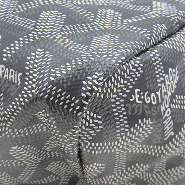 ゴヤール GOYARD サンルイ PM グレー PVCコーティングキャンバス ゴヤールディンキャンバス シュヴロッシュカーフスキン トートバッグ シルバー金具 SAC SAINT LOUIS PM リバーシブル ヘリンボーン フレンチブルドッグ