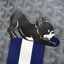 ゴヤール GOYARD サンルイ PM グレー PVCコーティングキャンバス ゴヤールディンキャンバス シュヴロッシュカーフスキン トートバッグ シルバー金具 SAC SAINT LOUIS PM リバーシブル ヘリンボーン フレンチブルドッグ