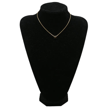 エルメス HERMES ポップアッシュ ミニ ペンダント ブラックXゴールド GP ラッカー ネックレス 黒 Hモチーフ