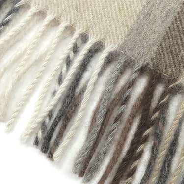ジョシュアエリス JOSHUA ELLIS カシミヤ100% タータンチェック RWC51039 ベージュXブラウン カシミヤ マフラー HERITAGE COLLECTION