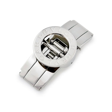 ブルガリ BVLGARI 純正 Dバックル シルバー ステンレススチール 腕時計パーツ 16mm幅対応 フォールディング 両開き パーツ 替え 予備 交換 ステンレススチール シルバー 銀