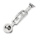 ブルガリ BVLGARI 純正 Dバックル シルバー ステンレススチール 腕時計パーツ 16mm幅対応 フォールディング 両開き パーツ 替え 予備 交換 ステンレススチール シルバー 銀