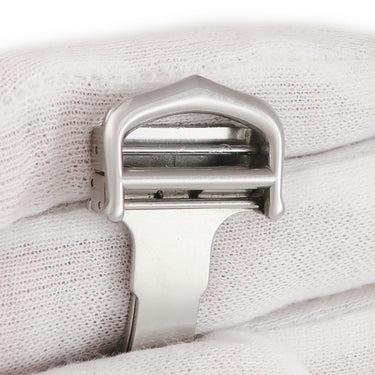 カルティエ Cartier 純正 シルバー ステンレススチール 腕時計パーツ 18mm幅対応 Dバックル ステンレス スチール SS フォールディング パーツ 替え 交換 予備 シルバー 銀