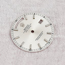 ロレックス ROLEX 純正 デイデイト 118239 118209用 ダイアル シルバー ステンレススチール 腕時計パーツ 三針付き 文字盤 シルバー 部品 替え 交換 パーツ 美品 28ｍｍ