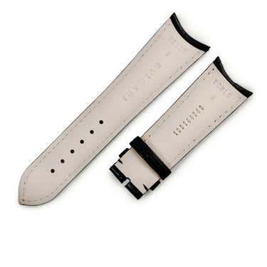 ブルガリ BVLGARI 純正 クロコバンド ブラック クロコダイル 腕時計パーツ 未使用 替え ベルト ストラップ 22mm ブラック 黒