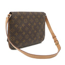 ルイヴィトン LOUIS VUITTON ミュゼットタンゴ ショート M51257 モノグラム モノグラムキャンバス ショルダーバッグ ゴールド金具 茶