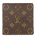 ルイヴィトン LOUIS VUITTON ポルト ビエ カルト クレディ モネ M61665 モノグラム モノグラムキャンバス 二つ折り財布 ゴールド金具 茶 コンパクトウォレット