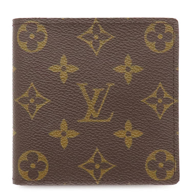 ルイヴィトン LOUIS VUITTON ポルト ビエ カルト クレディ モネ M61665 モノグラム モノグラムキャンバス 二つ折り財布 ゴールド金具 茶 コンパクトウォレット