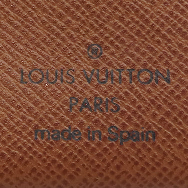 ルイヴィトン LOUIS VUITTON ポルト ビエ カルト クレディ モネ M61665 モノグラム モノグラムキャンバス 二つ折り財布 ゴールド金具 茶 コンパクトウォレット