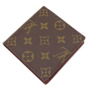 ルイヴィトン LOUIS VUITTON ポルト ビエ カルト クレディ モネ M61665 モノグラム モノグラムキャンバス 二つ折り財布 ゴールド金具 茶 コンパクトウォレット