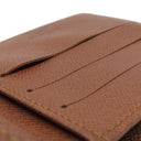 ルイヴィトン LOUIS VUITTON ポルト ビエ カルト クレディ モネ M61665 モノグラム モノグラムキャンバス 二つ折り財布 ゴールド金具 茶 コンパクトウォレット